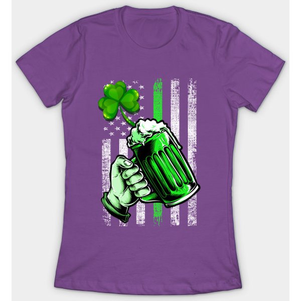 St Patrick Flag- Beer - St Patrick Day - T-Shirt-image