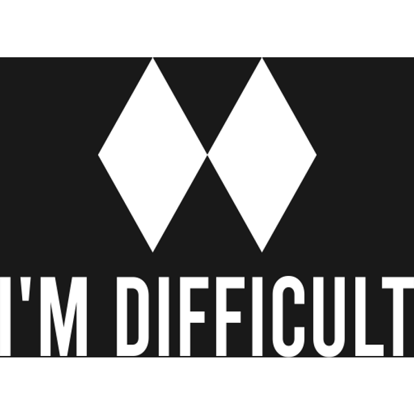I'm Difficult Double Diamond - Im Difficult - Crewneck Sweatshirt-image