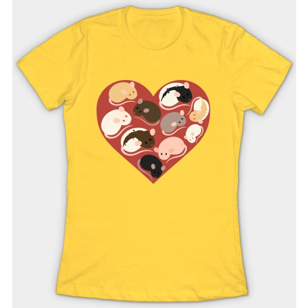 I Love Rats Heart - Rats - T-Shirt-image