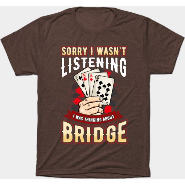 Bridge Card Game Funny Player Gift T-Shirt-image