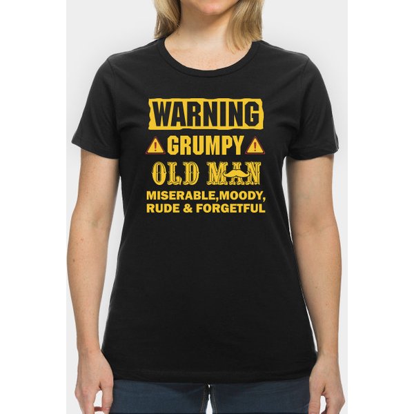 Warning Grumpy Old Man - Grumpy Old Man - T-Shirt-image