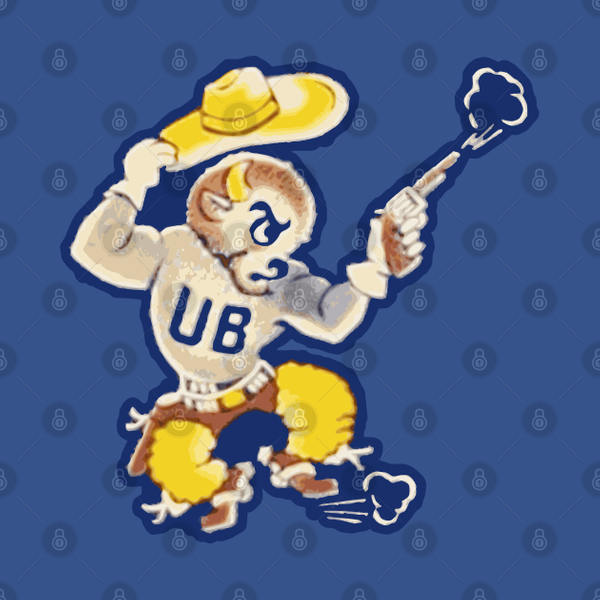 Restored Buffalo Bulls Design Circa 1950S - University Of Buffalo - T-Shirt-image