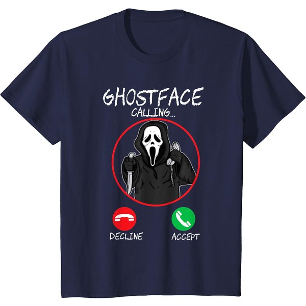 Holiday 365 Halloween Ghost Face Calling T-Shirt-image