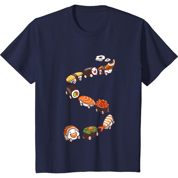 T-Shirt, Sushi Train, Japanese Foodie, Ikura, Sushi Roll-image