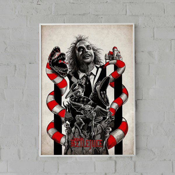 Beetle Juice Poster, Beetle Juice Room Decoration Beetlejuice-image