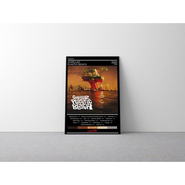 Gorillaz Plastic Beach Album Poster-image