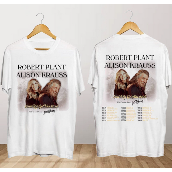 Robert Plant And Alison Krauss Can't Let Go 2024 Tour T-Shirt-image