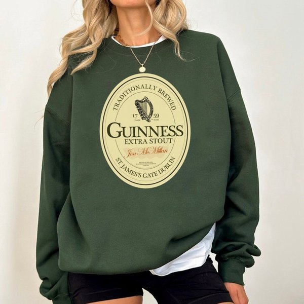Guinness Beer Sweatshirt, Vintage Guinness Sweatshirt-image