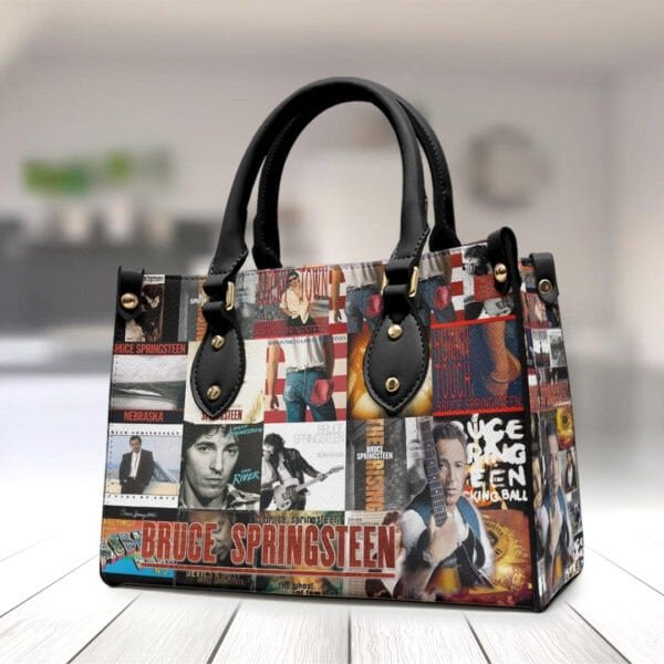 Bruce Springsteen Leather Handbag, Vintage Springsteen Gift For Fan-image