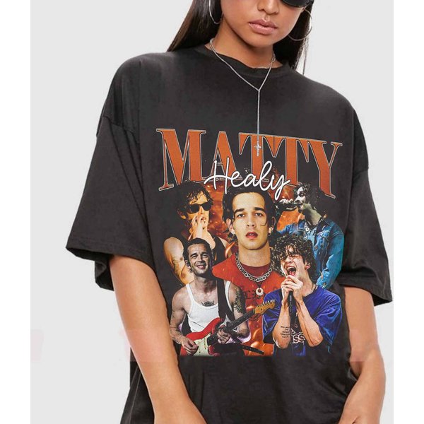 Vintage Matty-Healy 90S Shirt, Matty-Healy Bootleg Tee-image
