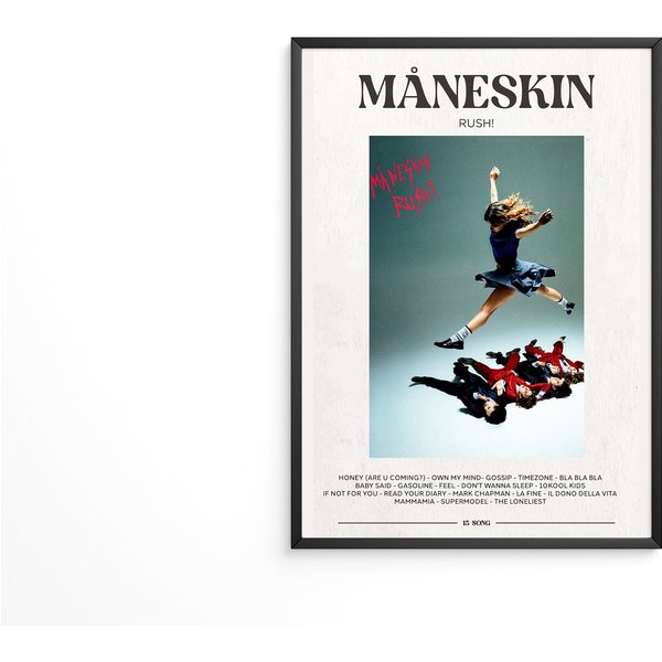 Maneskin - Rush! (Are U Coming?) Album Poster / Album Cover Poster-image