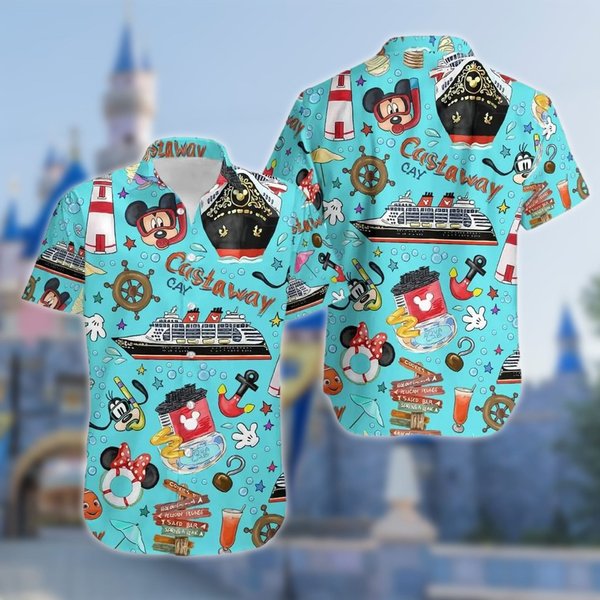 Mouse Diving Hawaiian Shirt-image