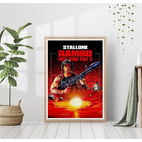 Rambo First Blood Part Action Movie Poster-image