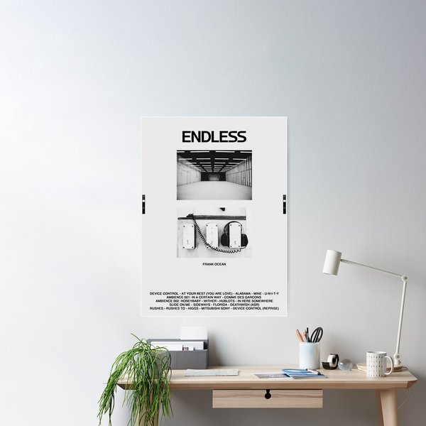 Endless Poster, Frank Ocean Wall Art, Frank Ocean Print-image