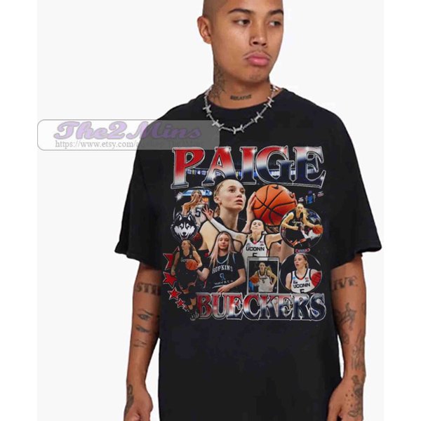 Vintage 90S Graphic Style Paige Bueckers T-Shirt, Paige Bueckers-image