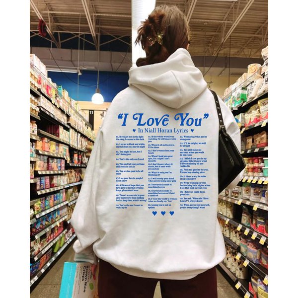 I Love You In Niall Horan Lyrics Hoodie-image