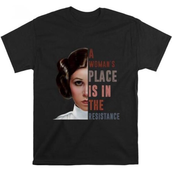 Princess Leia A Woman’S Place Is In The Resistance Vintage T-Shirt-image