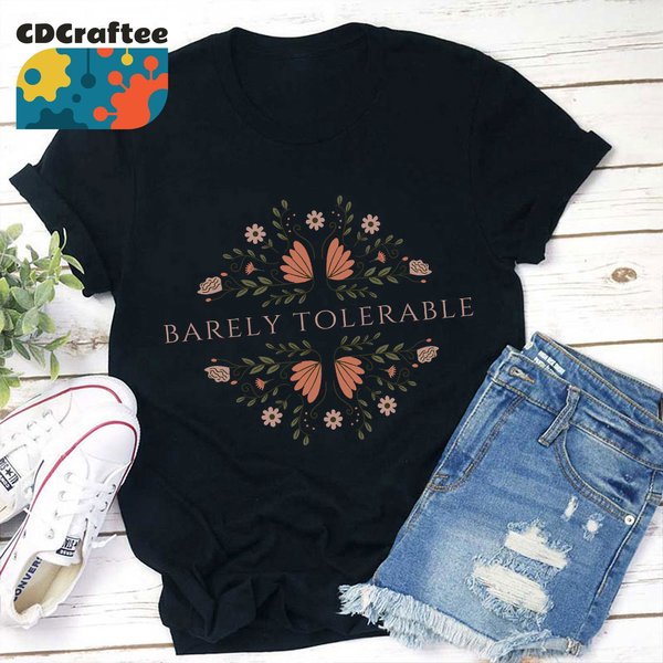 Barely Tolerable Pride And Prejudice Teacher T-Shirt-image