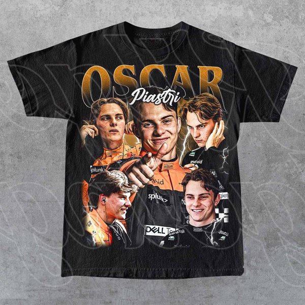 Oscar Piastri Vintage T-Shirt, Gift For Woman And Man Unisex T-Shirt-image