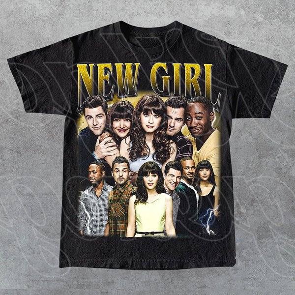New Girl Vintage T-Shirt, Gift For Woman And Man Unisex T-Shirt-image