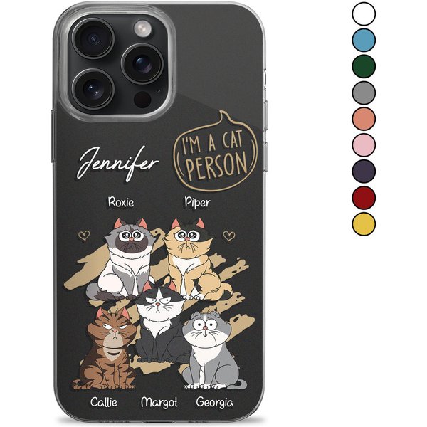I'm A Cat Person Custom Gift For Cat Lovers Personalized Phone Case-image