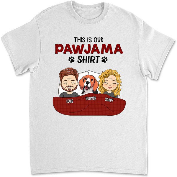 Pawjama Shirt Couple - Personalized Custom Unisex T-Shirt-image