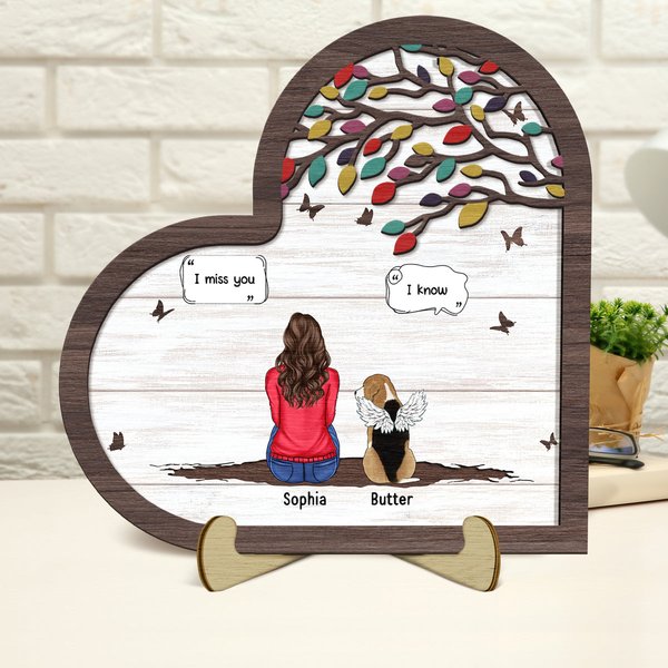 I Still Talk About You Custom Memorial Gift For Pet Lovers Personalized Wooden Plaque-image
