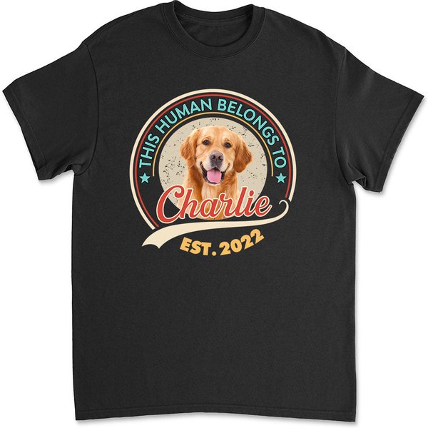 Human Belongs Photo - Personalized Custom Unisex T-Shirt-image