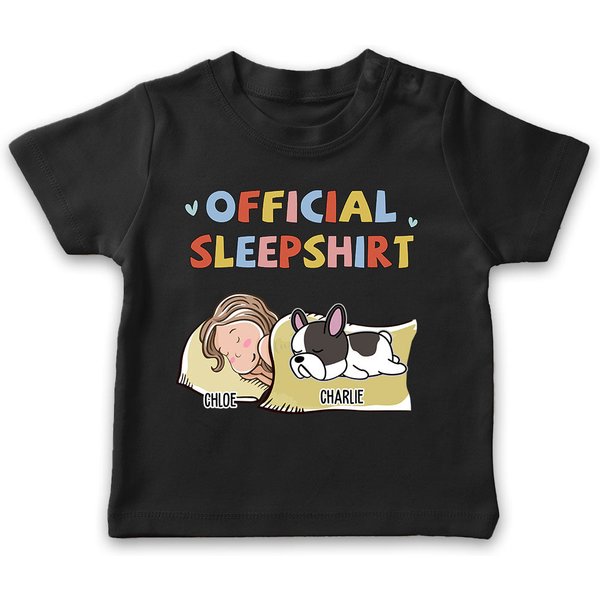 Sleeping Dog Sleepshirt - Personalized Custom Youth T-shirt