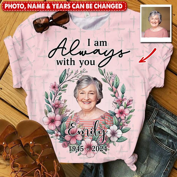Memorial Custom Upload Photo Personalized 3d All Over Print T-shirt