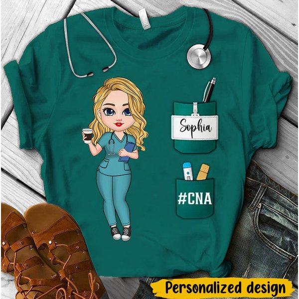 Nurse Life Pretty Doll Nurse Personalized Shirt