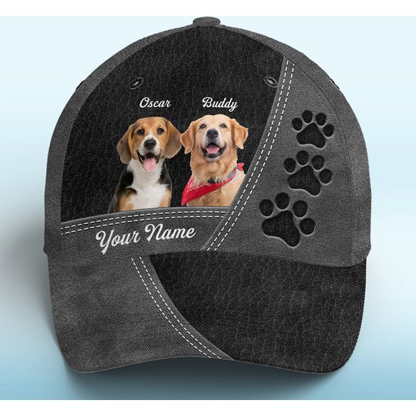 Custom Photo You Are My Beloved Pets Gray - Dog & Cat Personalized All Over Print Classic Cap-image