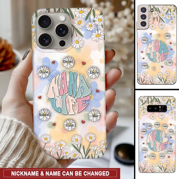 Personalized Grandma Nana Mom Life Phone Case-image