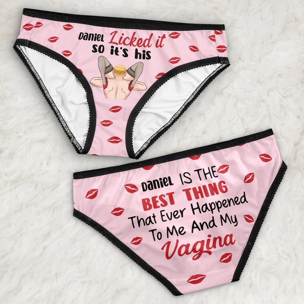 The Best Thing - Personalized Couple Gift For Her Lace Border Women Briefs