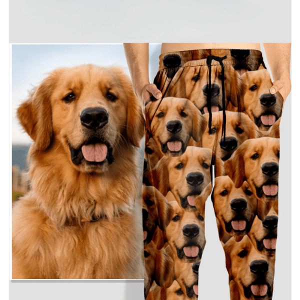 Personalized Portrait Photo Dog Cat For Men And Women's Sweatpants-image