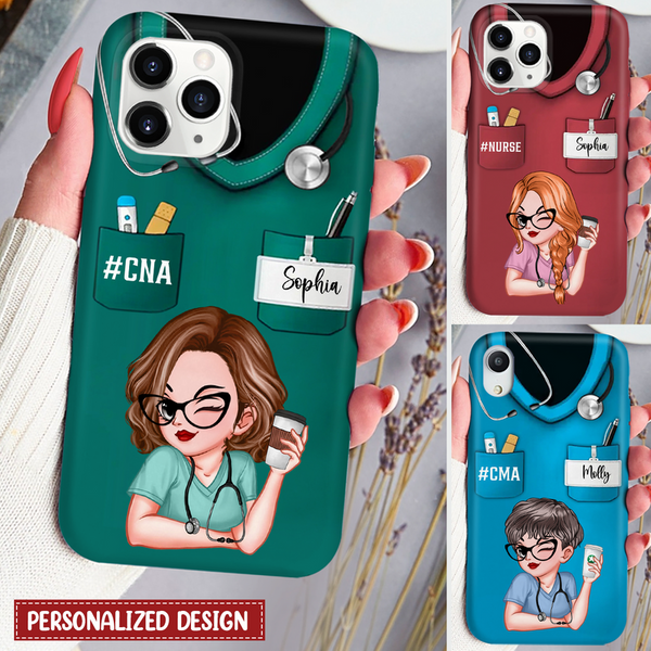 Nurse Life Pretty Doll Nurse Personalized Phone Case-image