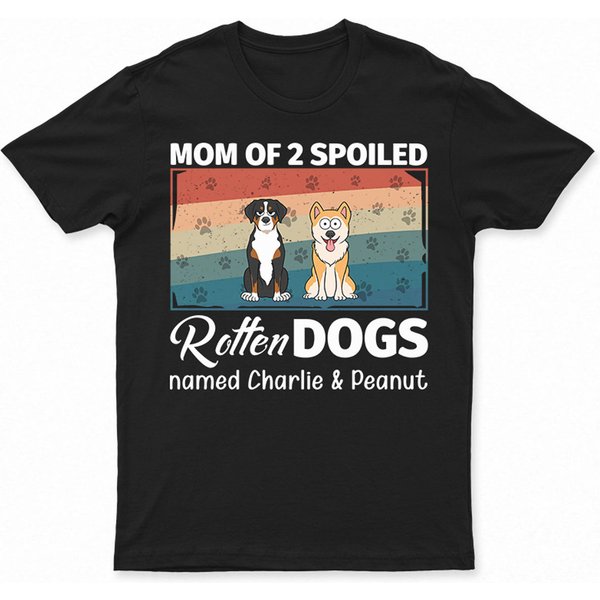 Property Of Spoiled Rotten Dog Funny Personalized Dogs Parent Life Custom Unisex T-Shirt-image