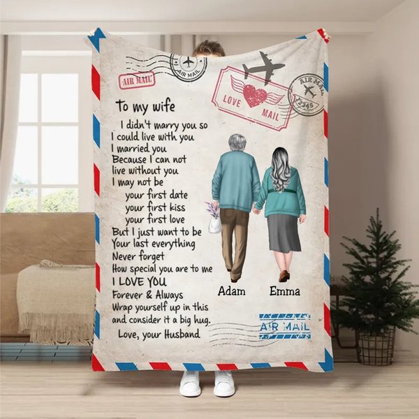 Couple - Wrap Yourself Up In This Blanket - Personalized Blanket-image