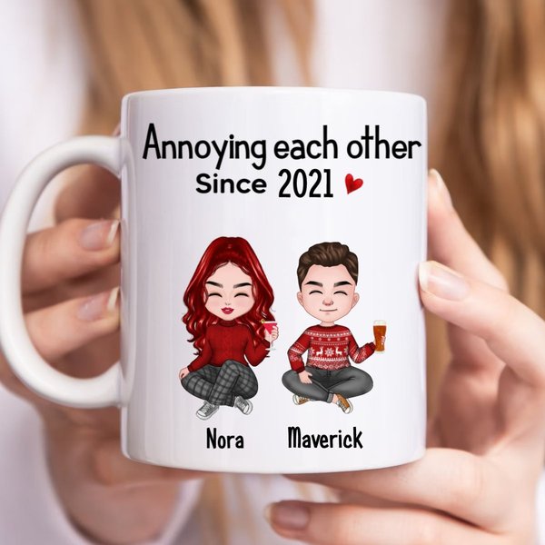 Couple - Annoying Each Other Since - Personalized Mug-image