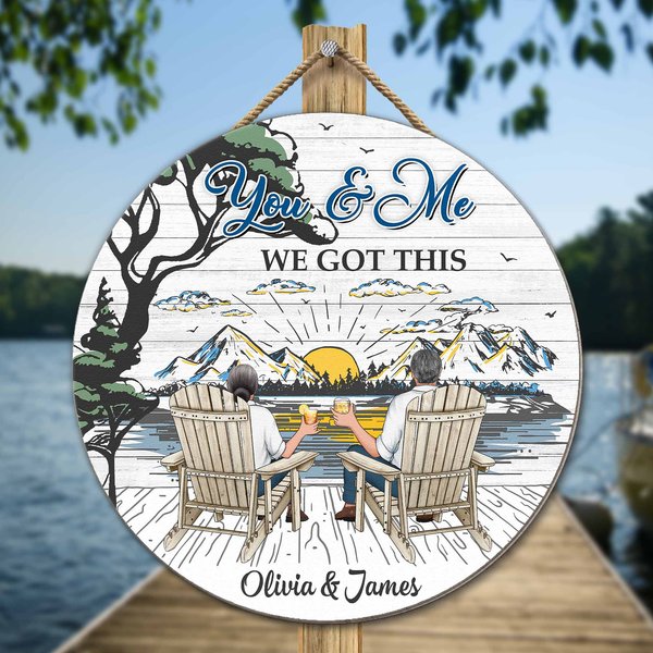 You & Me We Got This - Personalized Wood Sign-image