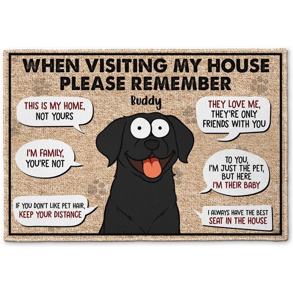 Remember When Visiting My House - Personalized Doormat-image
