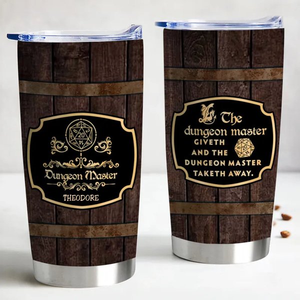 Friends - The Dungeon Master Taketh Away - Personalized Stainless Steel Tumbler