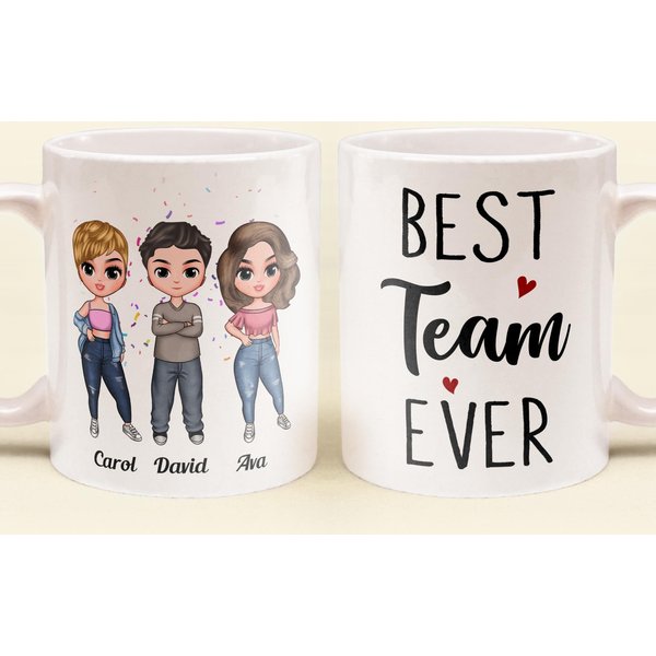 Best Team Ever - Personalized Mug - Birthday, Christmas Gift For Colleagues-image