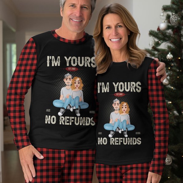 Couple Pajama Set - Personalized Pajama Set-image