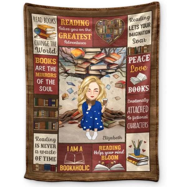 My Reading Blanket - Personalized Blanket-image