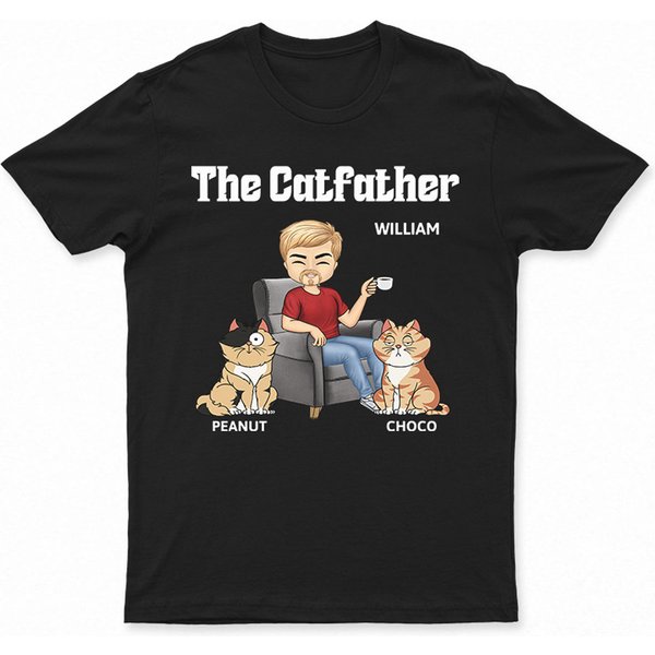 The Cat Father - Personalized Gift For Cat Dads-image