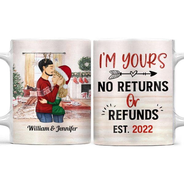 No Returns Or Refunds - Christmas Couple Gift - Personalized Mug
