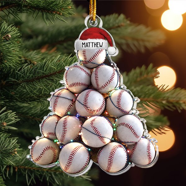 Custom Ornament For Sport Lovers - Personalized Acrylic Ornament-image