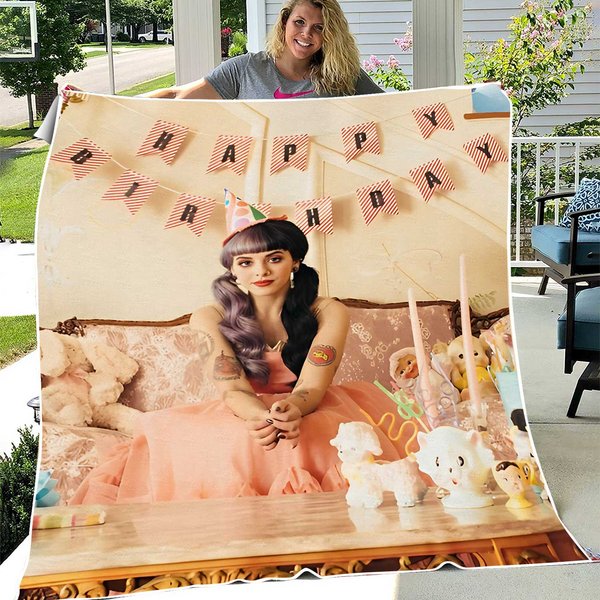Melanie Martinez Face Fleece Blanket-image