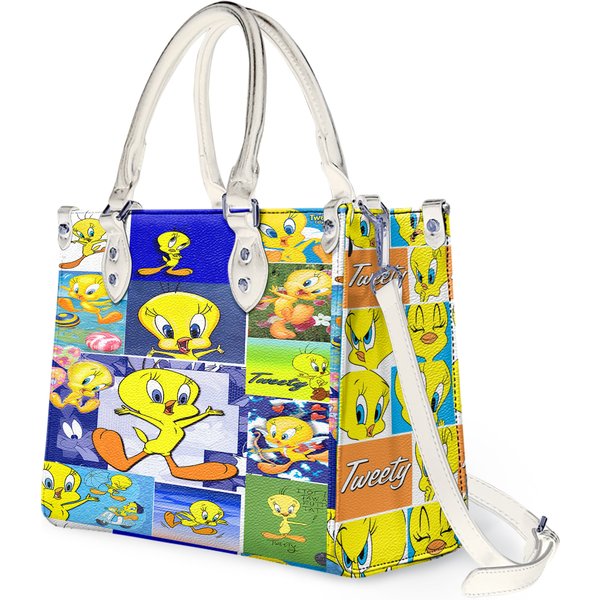 Tweety Bird Vintage Leather Handbag-image